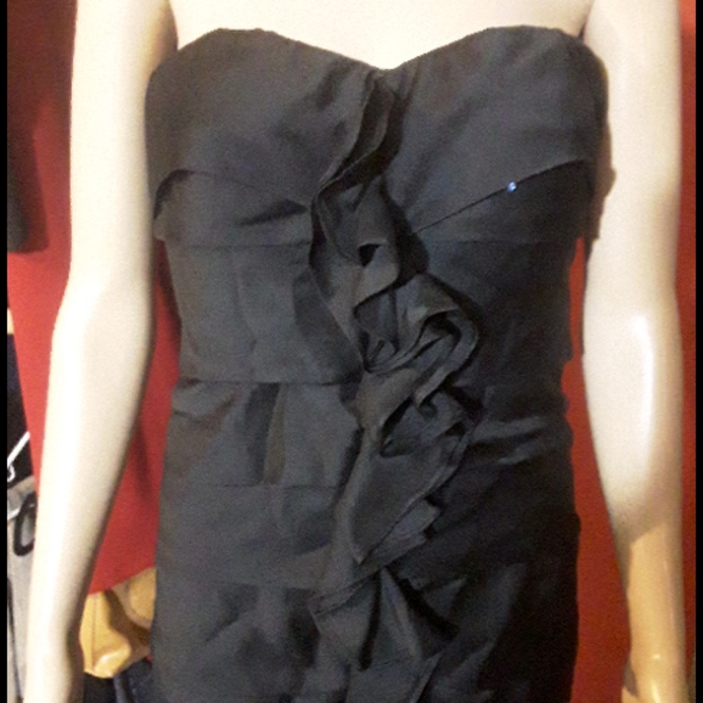 The Limited strapless ruffle cocktail dress 12 nwt - Picture 2 of 4